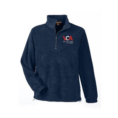 Men's Harriton 8oz Quarter Zip Fleece Pullover